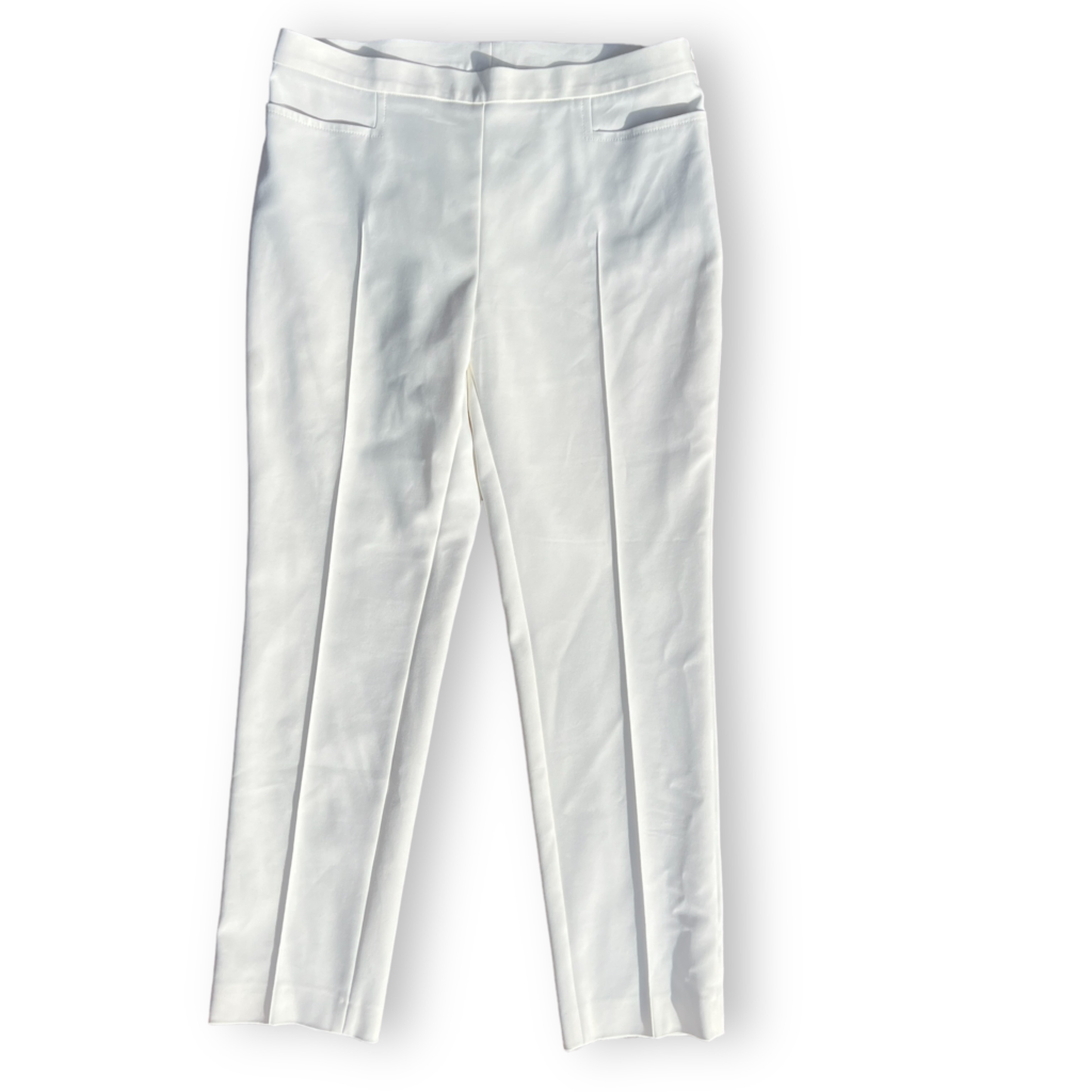 Akris Punto Franca Cotton Pants Skinny Ankle Pant Off White Size Us 8